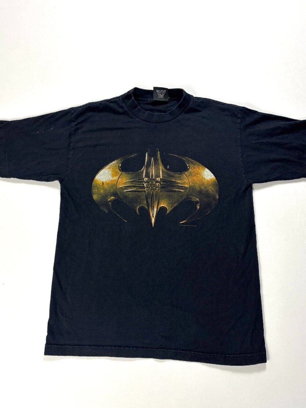 VTG Batman Forever Movie Promo Shirt Sz Youth XL / Adult Small DC Comics Giant